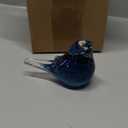 Glass Bird Decor Crystal Bird Sculpture Nature-Themed Home Accents Figurines Ornament Modern Art Living Room Shelves Tabletops (5.0in, Db-4)