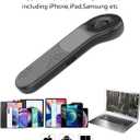 Air Mouse for PC/iOS/Android with Touchpad Rechargeable Wireless Presentation for PPT Pointer Bluetooth 2.4G Remote Control for PowerPoint/Keynote/Tiktok/Camera/Kindle App (Black)