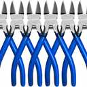 Wire Cutters 6 Pack, KAIHAOWIN 6 inch Dikes Small Wire Cutters Flush Cutters Wire Snips Clippers Diagonal Cutters Side Cutters Cutting Pliers for Crafting