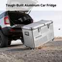 BODEGA 42 Quart (40L) Portable Car Refrigerator, 12V Dual Zone Car Fridge Freezer, Lightweight Aluminum Electric Cooler with Compressor, -4°F to 68°F, DC/AC for Truck, RV, Camping, Van, Home Use