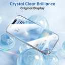 SYNCWIRE Screen Protector for iPhone 15 Pro, Shatterproof Tempered Glass [Easy Installation Frame] [9H Hardness] [99.99% HD Clear] [Case Friendly] [Bubble Free] for Apple iPhone 6.1 inch, 3 Pack