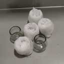 Clear 6 oz Roly Poly Glasses (set of 6), Recycled Glass, Lead-free, Toxin-Free (6 oz Roly Poly)