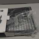 WellMall Power Tool Charging Station - 3 Layer Wall Mount Power Tool Organizer with Charging Station for Power Drill, 6AC Outlets, Great as Heavy Duty Tool Rack & Tool Holder for Garage Organization (Black-Metal Sheet Panels)