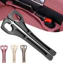 2PCS Car Seat Gap Filler Organizer, No Drop Seat Guard, Automotive Trays & Bags, Drop seat Gap fillers Between Seat and Console Stop Things from Dropping, Perfect for Car, SUV, Truck (Black)