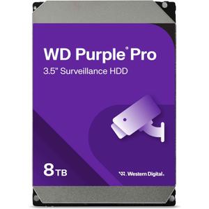 Western Digital 8TB WD Purple Pro Surveillance Internal Hard Drive HDD - SATA 6 Gb/s, 256 MB Cache, 3.5" - WD8002PURP