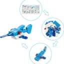 3 x Anditoy 6 Pack Prefilled Easter Eggs with Ocean Animal Building Blocks Toys Inside for Kids Boys Girls Teens Easter Basket Stuffers Gifts