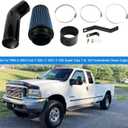 Oiled Cold Air Intake 7.3 Diesel Kit Air Intake Pipe With Oiled Filter Replacement For Ford F250 F350 F450 Super Duty 7.3L Power Stroke Diesel 1999.5-2003 (1999.5-2003 F250 F350 F450 7.3L Diesel)