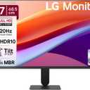 LG 27U411A-B 27-inch Full HD (1920 x 1080) IPS Computer Monitor, 120Hz, HDR10, Reader Mode, Flicker Safe, HDMI, Slim Stand Base, Black