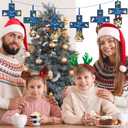 48 Pcs Winter Nativity Cross Suncatchers Craft Kits Religious Christian Winter Crafts Jesus Nativity Stained Glass Tissue Paper Craft Kit for Window Art Activities Decoration