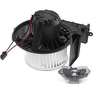 A-Premium HVAC Heater Blower Motor and Resistor Assembly Compatible with BMW Vehicles - X5 2014 2016-2017, X6 2015, Sport Utility - Front Side, Replace # 64119222072, 64119266185, 2-PC Set