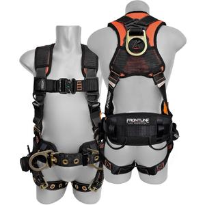 Frontline Full Body Harness | Suspension Trauma Straps| OSHA & ANSI Compliant (Medium/Large)
