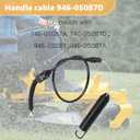 946-05087D PTO Handle Cable PTO Engagement Cable for MTD Craftsman Cub Cadet XT2 XT1 LX42 LT46 LT42 LT42 EFI LX46 LT42 Model
