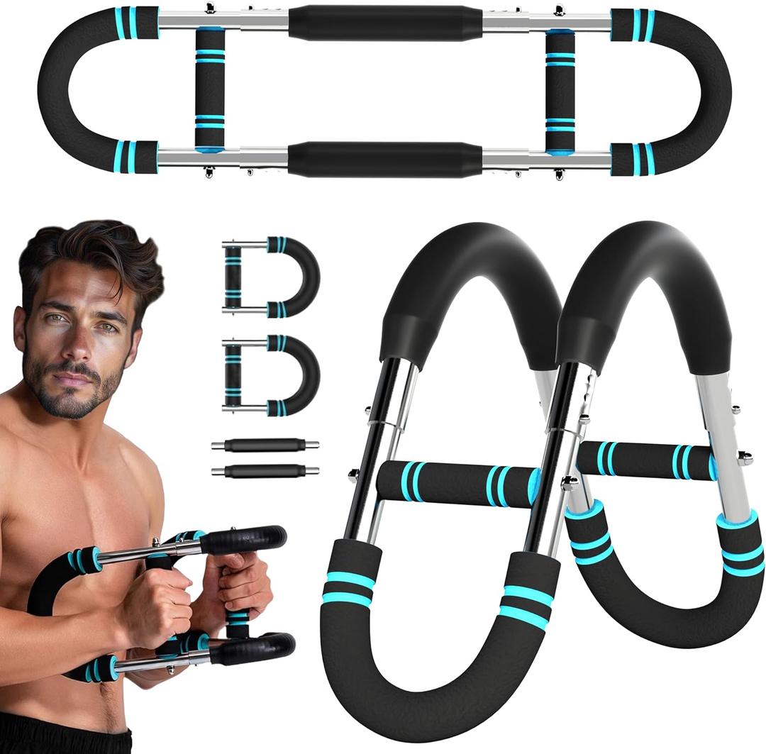 Twister Arm Trainer,Arm Exerciser for Men,Adjustable Chest Expander,Chest Workout Equipment,Arm Bar,Forearms Muscle Training Fitness Equipment,Strength Training Machine for Abdomen,HIPS,Back,Thigh