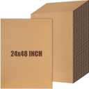Feifeiya 10 Pack Corrugated Cardboard Sheets 24 x 48 Inch Large Flat Cardboard Sheets Packaging Inserts Flat Square Inserts for Shipping Packing Mailing Crafts