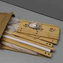 Baby Clothing Rack for Toddler, Pets Clothes Rack with Storage Box & Adjustable Hanging Rod for Dogs/Cats, Baby Shower Clothes Closet Rack with Handle for Nursery Room, Natural Bamboo (11.81"D x 20.47"W x 26.37"H inches)