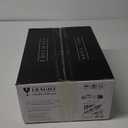 EDELHAUS Square Spice Jars with Bamboo Wooden Lid (Pack of 24) Spice Jars with Shaker Insert and 240 Labels - Bamboo Lid Glass Container for Spice Organisation [4.3 in  1.8 in]