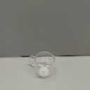 Double Wall Insulated Espresso Shot Cups 5.4 OZ Set of 2, Small Clear Borosilicate Glass Demitasse Coffee Mugs with Handles
