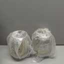 JHY DESIGN Set of 2 Metal Cage LED Lantern Battery Powered Cordless Accent Light with LED Great for Weddings Parties Patio Events for Indoors Outdoors Set of two Silver egg