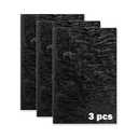 Pearlescent Ripple Cast Acrylic Sheets 1/8 Thick for Laser Cutting Plexiglass Sheets for Art Design Crafting DIY Home Decore Festival Ornaments (3, Black, 8x12 Inch)