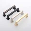 9BUILD 3.75 Inch 10 Pack Matte Black Cabinet Pulls - Kitchen Cabinet Hardware