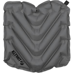 Klymit V Seat, Lightweight Inflatable Travel Cushion, Best for Camping, Bleachers, or Glassing Pad , Gray