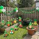 sewrung 10 PCS St Patricks Day Decorations Outdoor Yard Signs with Matel Stakes - St Patricks Day Yard Decorations Outdoor - St Patricks Day Yard Decor Outdoor Lawn Decorations