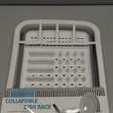 BNYD Plastic Collapsible Dish Drying Rack, Foldable Dinnerware Drainer Organizer for Storage,Kitchen