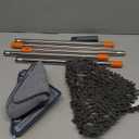 Wall Cleaner Mop with 79 Inches Long Handle, 360 Wall Washer Cleaner Tool for Walls/Ceiling Fans/Dust/Baseboard/Floors Clean, Ceiling Cleaner Tool Duster with Squeegee 6 Replacement Pads