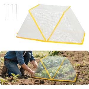 1Pcs Garden Row Accelerator Plants Cover, 32.2" X 13" X 14.1" Foldable Raised Garden Bed Cover, Vegetable Row Cover, Planting Protector,Greenhouse Cover Kit for Your Gardens(1pcs)