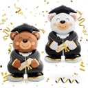 2PCS Self Standing Graduation Balloons, 3.8ft Large Bear Foil Balloons, Congrats Grad 2026 Decorations for Graduation Party, School Events, Senior Celebration Supplies