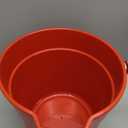 Winco Heavy-Duty Plastic Bucket/Utility Pail with Pour Spout, 10 Quarts, Red