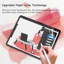 4 x bersem 2 Pack New Paper Nano Screen Protector Compatible with iPad Pro 11 Inch 2024 (M4), Matte PET Film for Paper Art Writing, Nib Friendly, Anti-Glare, Easy Installation, Nano-Texture (Transparent)