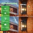 BesLowe 19.6 Large Size Outdoor Wall Light Fixture, 3-Light Exterior Lighting Fixture Porch Sconce Wall Mounted, Waterproof Outdoor Wall Lantern, Outside Light for House Patio Front Door Garage