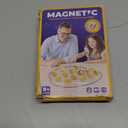 Upgraded Magnetic Chess Game with 40 Magnetic Stones & 2 Adjustable Ropes  Portable Strategy Game for Family Night, Travel, Party Toy STEM/Logic/Strategy Games for Kids & Adults, (Yellow)