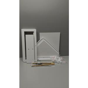 WOWLIVE Corner Bread Box for Kitchen Countertop, Large Double Layer Bread Storage Container for Homemade Bread, Black Bread Holder for Kitchen Counter, Under Cabinet Organizer (White, Medium)