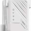 2026 Best WiFi Extender Signal Booster, Internet Extender Covers Up to 13389 Sq.ft for Home, Long Range WiFi Repeater with Ethernet Port, Wireless Router Amplifier Easy Setup,Wide Compatibility (white)