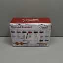 Homemate Heated Blanket Electric Throw - 50"x60" Heating Blanket Throw 1/2/4/6/8 Hours Auto-Off 10 Heat Levels Over-Heat Protection Soft Flannel Sherpa ETL Certification (12 - Olive (Striped))