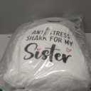 Sister Birthday Gifts - Throw Pillow, Valentines Birthday Gifts for Sister in Law Adult Sis Bestie Friends Women, Funny Sisters Gift from Brother Sis Sibling, Shark Plush Stuffed Animal 15