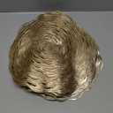 Evevde Gold Round Placemats for Dinner Table Set of 8 Metallic Plastic Vinyl Place Mats No-Slip Wipeable Table Mats for Daily Use Wedding Anniversary Kitchen Table Decoration