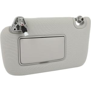 ECCPP 268-11645L Left Driver Side Sun Visor with Mirror Fit for Nissan for Sentra 2013 2014 2015 2016 2017 2018 2019, for Nissan for LEAF 2012-2016 with Sunroof 26811645L (Gray)