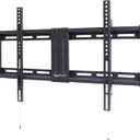 Amazon Basics Low Profile TV Wall Mount with Horizontal Post Installation Leveling for 32 to 86 inch TVs, Black