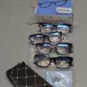 4 Pack Progressive Multifocus Reading Glasses for Women Oprah Style Blue Light Blocking Computer Readers