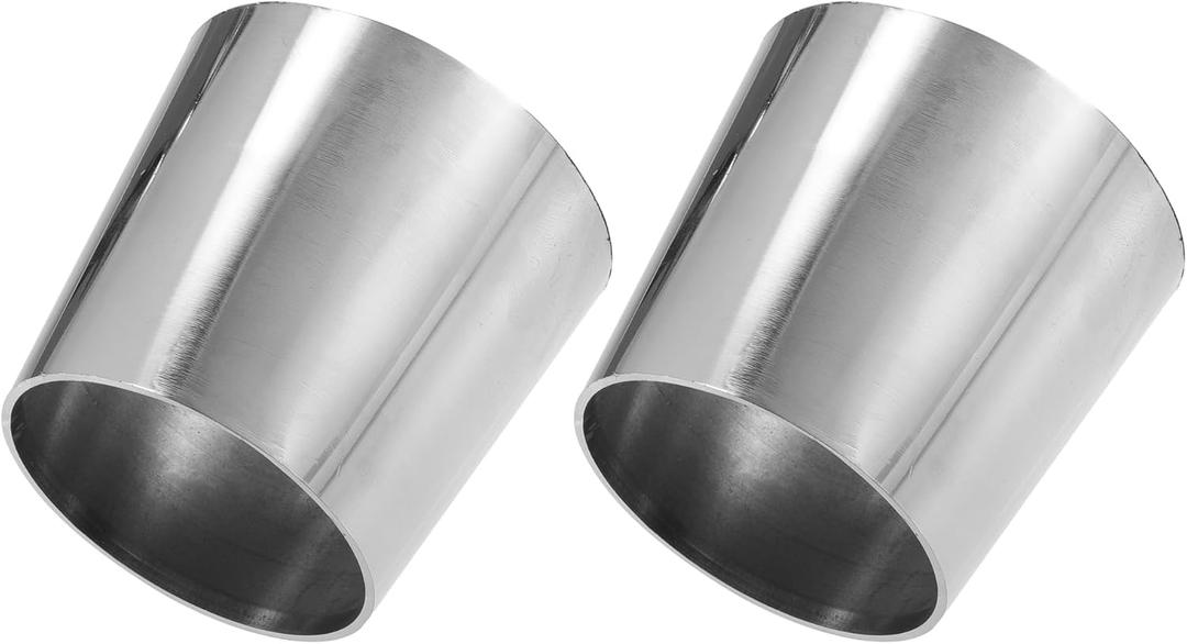 X AUTOHAUX Car Mandrel Exhaust Bend Elbow Pipe 304 Stainless Steel Concentric Reducer 2.5" OD to 3" OD 2pcs