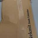 Nekmit Large Desk Calendar 2026 with Desk Protecting Pad, Runs from Jan 2026 - Jun 2027, Office Supplies 21" x 16 1/2" Desktop Calendar for Life Planning or Organizing (Black)