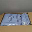 CozyLux King Size Comforter Set Dusty Blue, 7 Pieces Bed in a Bag, Grayish Blue Comforter King Size, All Season Bedding Sets with Stitch Quilted Comforter, Flat Sheet, Fitted Sheet, Pillowcases