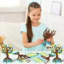 WATINC Earth Day Tree Craft Kits - Make Your Own Environmental Day Trees Decoration, DIY Earth Accessories Party Holiday Celebration Craft Supplies Home School Educational Activity for Kids (16 Pack)