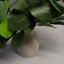 16" Artificial Eucalyptus Stems Potted Plant Indoor Fake Plants - Realistic Greenery with Vase, Small Artificial Office Desk Plants in Pots for Home Decor Weddings Centerpieces