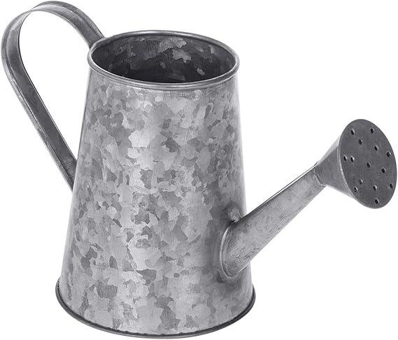 MyGift 5 Inch Mini Rustic Galvanized Metal Decorative Vase in Vintage Style Watering Can Design for Dried Flowers and Artificial Plants - Handcrafted in India, 2