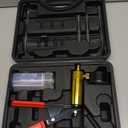 Orion Motor Tech 2 in 1 Brake Caliper Compression Tool & Brake Bleeder Kit, Handheld Vacuum Pump Brake Bleeder Tool Set, Disc Brake Pad Service Tool with Thrust Bolt Retaining Plates & 18 Adapters (Black)