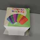 27 Pieces in 9 Colors Reusable Popsicle Holders Popsicle Bags Freezer Ice Pop Sleeves Anti freezing Ice Pop Holders